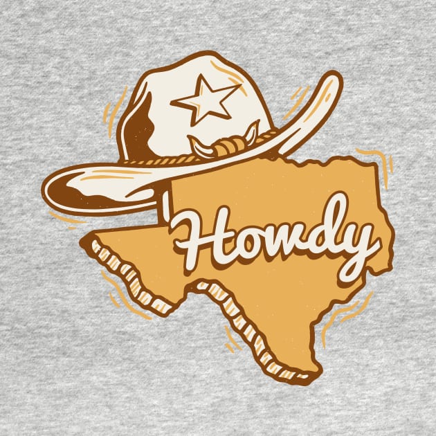 Retro Texas Howdy // Vintage Howdy Y'all by SLAG_Creative